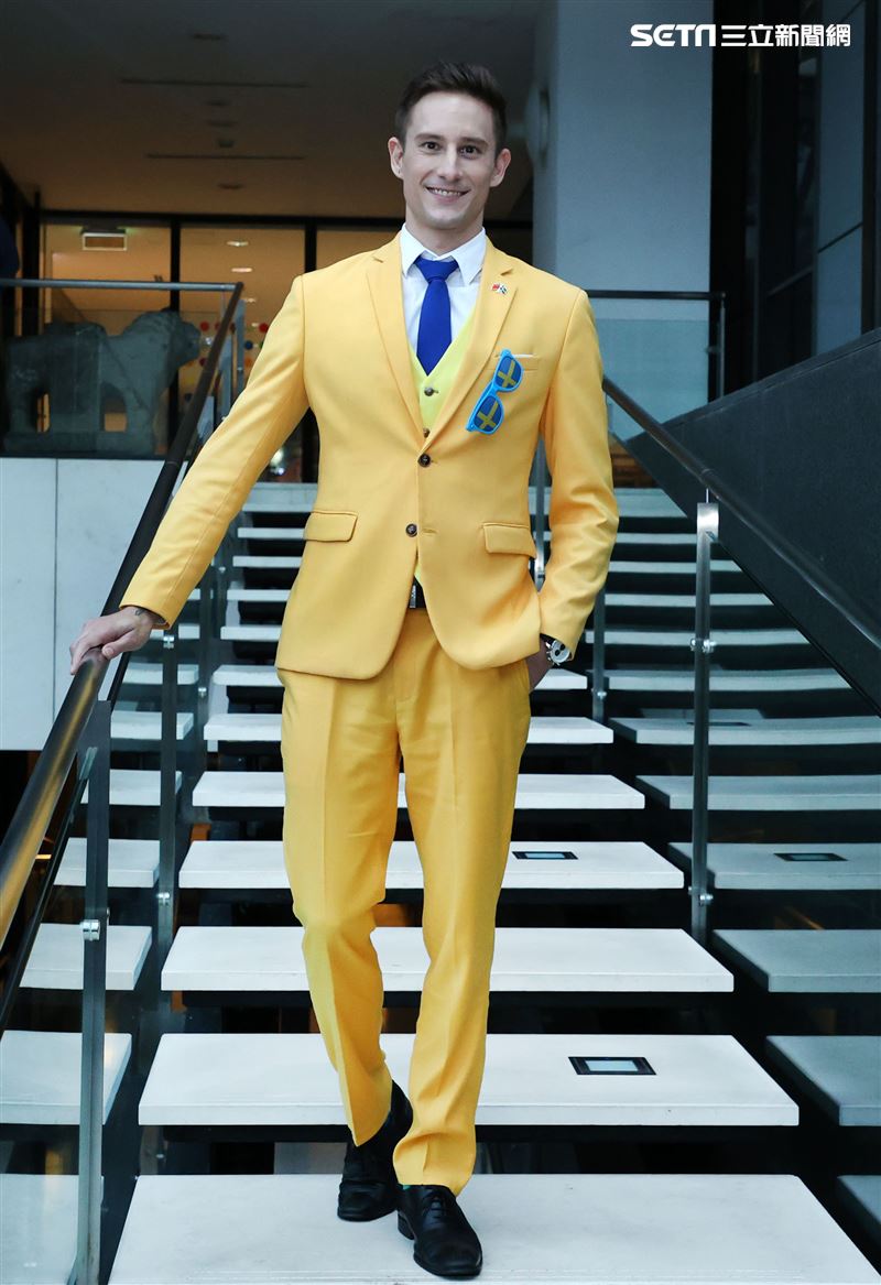 外國男星馬丁三立新聞網專訪。（記者邱榮吉/攝影）