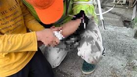 工人,砂輪機,嘉義,工安意外,受傷（圖／翻攝畫面）