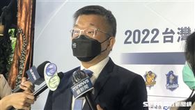 中職會長蔡其昌30日出席未來之星記者會，重申對抹黑假球零容忍。（圖／記者蔡厚瑄攝影）