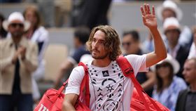 ▲西西帕斯（Stefanos Tsitsipas）法網16強爆冷出局。（圖／美聯社／達志影像）