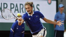 ▲梅迪維夫（Daniil Medvedev）止步法網男單16強。（圖／美聯社／達志影像）