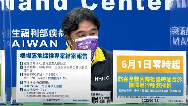 指揮中心宣布：邊境唾液PCR明上路