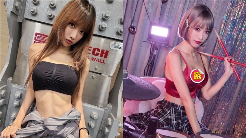最辣鼓手只穿bra　爆乳打鼓晃暈網