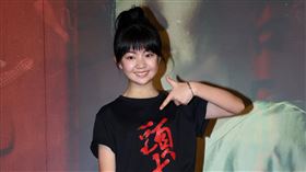 吳以涵出席「頭七」首映會。（記者邱榮吉/攝影）