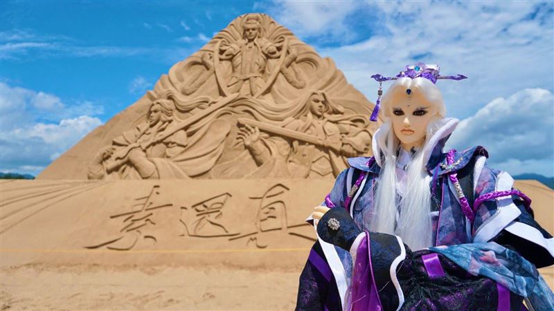 布袋戲迷快看！霹靂福隆沙雕開展了
