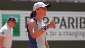 ▲斯威雅蒂（Iga Swiatek）對自己8強賽的表現相當滿意。（圖／翻攝自法網推特）