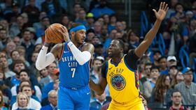 ▲記者Colin Cowherd認為格林（Draymond Green）是比安東尼（Carmelo Anthony）更好的球員。（圖／美聯社／達志影像）
