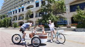 淡水福容親子電動車。（圖／旅宿業者提供）