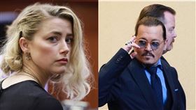  強尼戴普（Johnny Depp）、安柏赫德（Amber Heard）。（圖／美聯社／達志影像）