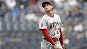 ▲大谷翔平挨洋基打線3轟！僅投3局掉4分。（圖／美聯社／達志影像）
