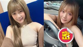 解婕翎端午節秀出「犯規開車」福利自拍。（圖／翻攝自dollshin IG）