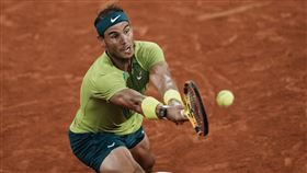 納達爾（Rafael Nadal）出戰茲韋列夫（Alexander Zverev）。（圖／美聯社／達志影像）