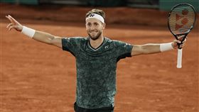 ▲魯德（Casper Ruud）後來居上闖進法網決賽。（圖／美聯社／達志影像）