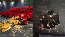 《捍衛戰士：獨行俠》,天花板掉落,威秀影城。（圖／翻攝自爆廢公社二館、周忠信提供）