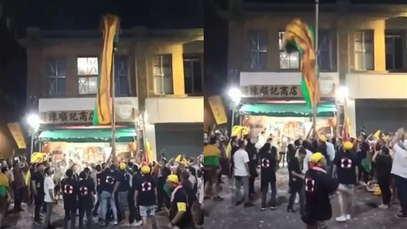 淡水祖師遶境意外！舞獅男3樓高墜地