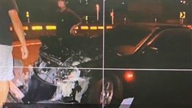 車禍,交流道,護欄,桃園,台中,國道一號（圖／翻攝畫面）