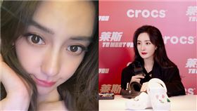 翻攝自Angelababy微博、楊冪微博