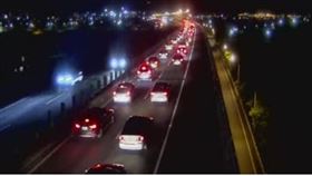 端午收假　國5北向還沒塞完！宜蘭到頭城時速僅17，圖／翻攝自高公局即時影像