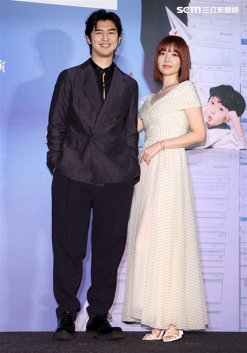 陳柏霖、郭雪芙出席「正義的算法」發布記者會。（記者邱榮吉/攝影）