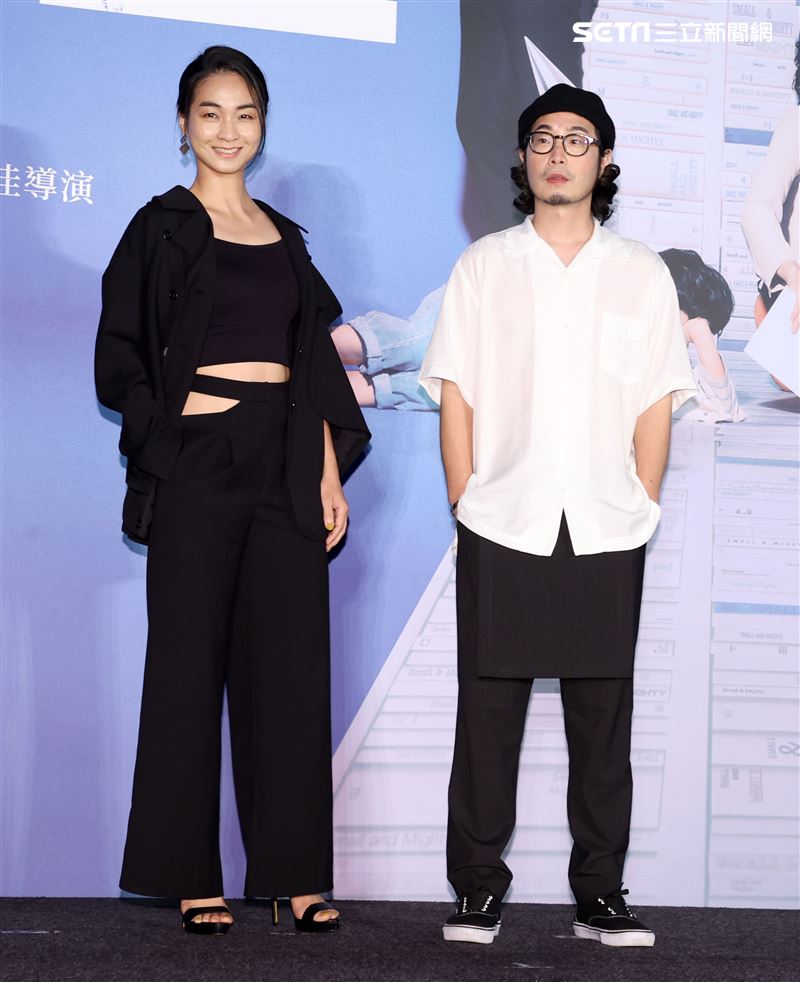 陳雪甄、許富翔導演出席「正義的算法」發布記者會。（記者邱榮吉/攝影）