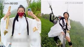 ▲YouTuber「Dudu 吳若」嘗試人生必做的夢想清單「高空飛行傘」。（圖／Dudu 吳若 授權）