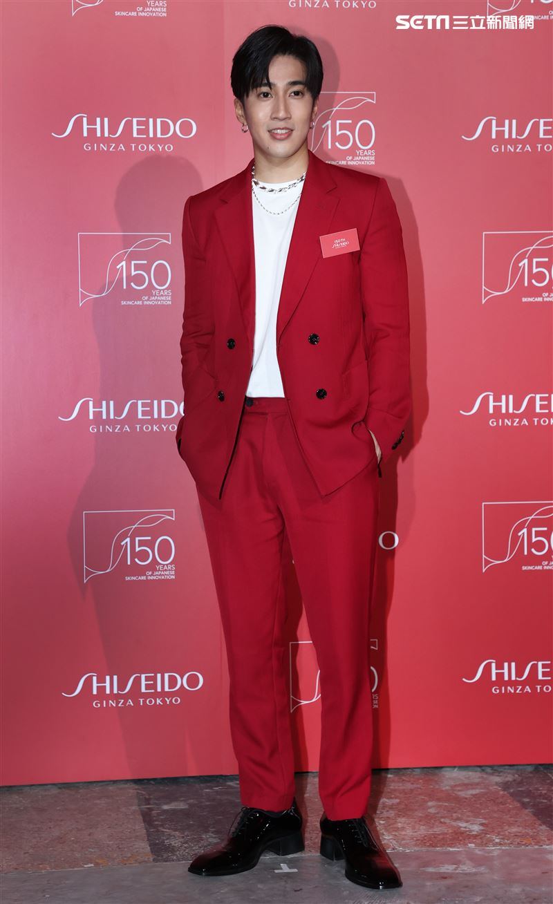 婁峻碩出席資生堂國際櫃150週年私人派對。（記者邱榮吉/攝影）