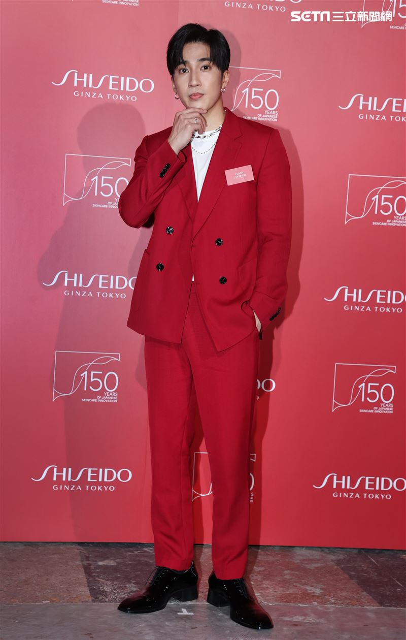 婁峻碩出席資生堂國際櫃150週年私人派對。（記者邱榮吉/攝影）