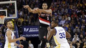 ▲麥考倫（CJ McCollum）認為大家心裡都認同杜蘭特（Kevin Durant）的實力。（圖／美聯社／達志影像）