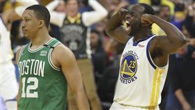 ▲儘管威廉斯（Grant Williams）自曝是對手格林（Draymond Green）的粉絲，還是遭格林垃圾話伺候。（圖／美聯社／達志影像）
