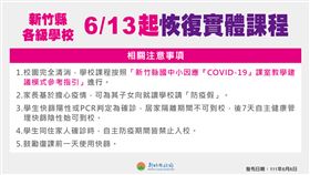 新竹縣,實體課,恢復,（圖／新竹縣府提供）