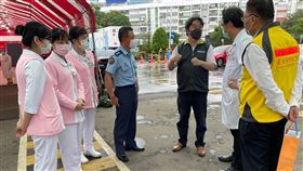 松山機場三合一篩檢站今最後一天，其餘各站也將陸續退場。（圖／翻攝自王必勝臉書）