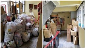 網友抱怨同棟某一樓住戶喜歡堆雜物。（圖／爆料公社二社臉書社團）