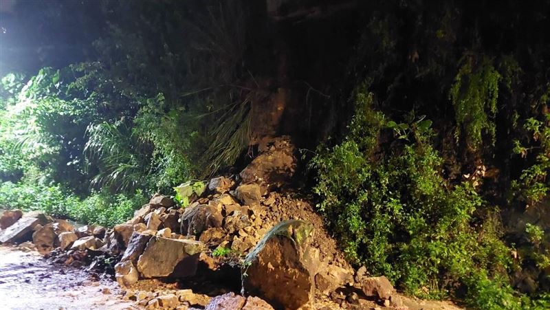 連日大雨　北投網美酒店山壁兩度崩落