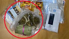 台中市防疫關懷包，里長發放，競選文宣，肉粽，(圖／翻攝畫面)