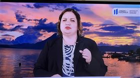 瓜地馬拉外交部次長芭蕾拉強調台瓜邦誼穩固瓜國外交部次長芭蕾拉（Shirley Aguilar Barrera）9日以預錄影片方式，在瓜地馬拉駐台大使館的行銷咖啡活動中致詞，強調台灣與瓜地馬拉邦誼堅若磐石。中央社記者黃雅詩攝  111年6月9日