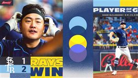 ▲坦帕灣光芒崔志萬。（圖／取自坦帕灣光芒FB）