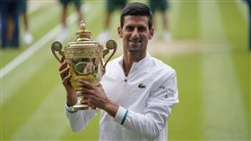 ▲2021年溫網男單冠軍喬科維奇。（圖／美聯社／達志影像）