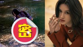 何穗這張「脫褲子」照讓網友傻眼狂批。（圖／翻攝自嘉人NOW微博）