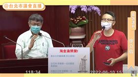 ▲柯文哲市議會總質詢。