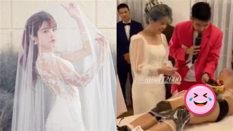好害羞！米砂婚禮大玩「人體壽司」