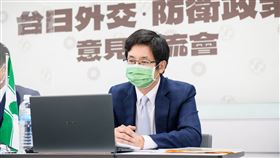 羅致政、蔡適應、佐藤正久、大塚拓(民進黨提供)