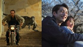  《侏羅紀世界：統霸天下》克里斯普瑞特，《餘命10年》小松菜奈、坂口健太郎。（圖／UIP、車庫娛樂提供）