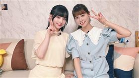 黑嘉嘉（左）與阿部瑪利亞（右）兩大高顏值女神同框合體。（圖／翻攝自_abedesu IG）