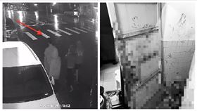 竹東,惡少,搶,老翁,血掌印（圖／翻攝畫面）