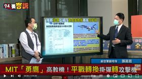 張延廷說明勇鷹高教機平戰結合五大目標