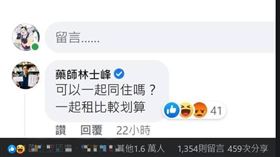 四叉貓,台北,林育生,苗博雅,PTT,網軍,林士峰,藥師,雙標（圖／翻攝自臉書）