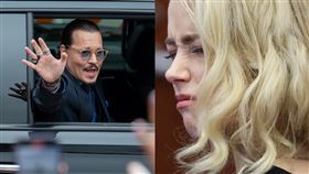 安柏赫德（Amber Heard）與強尼戴普（Johnny Depp）
（圖／美聯社／達志影像）