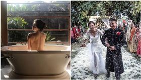 曾認愛王力宏被打臉！女星改嫁印度富商　7年後又曬白紗…（圖／翻攝自rosemary_vdb IG）