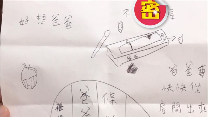 爸爸確診女兒寫5字　網：問過你媽沒