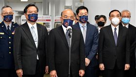 行政院長蘇貞昌15日上午出席「111年警察節慶祝大會。（圖／行政院提供)